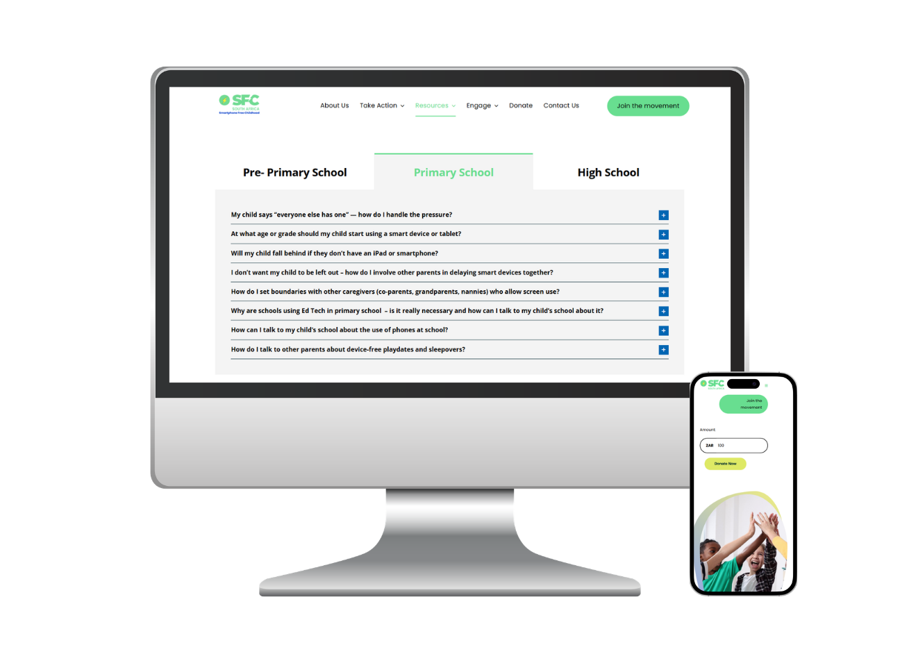 Smartphone free Childhood South Africa