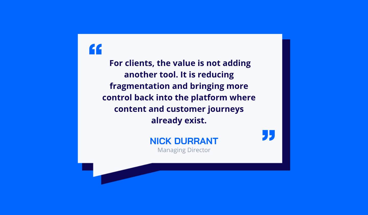 Nick Durrant Quote Umbraco Automate